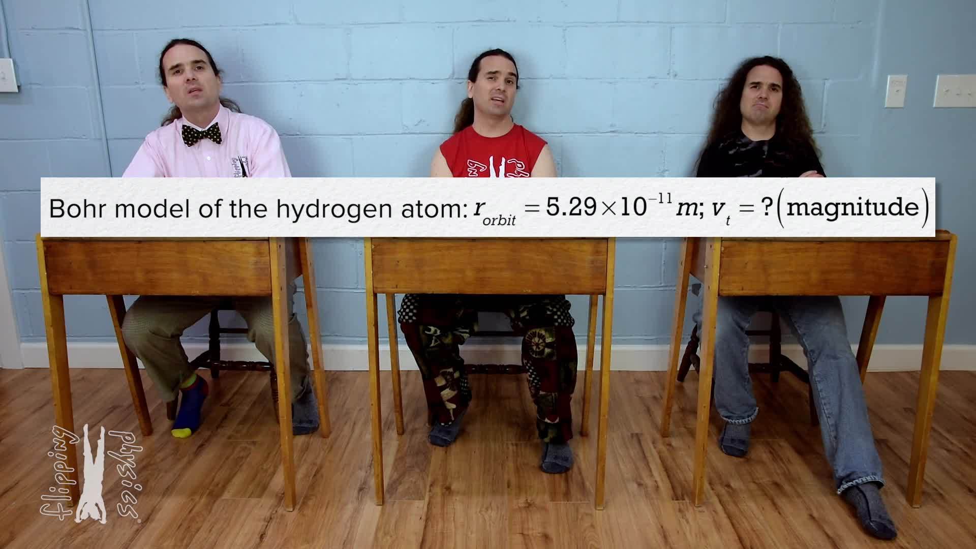 Determining the Speed of the Electron in the Bohr Model of the Hydrogen Atom